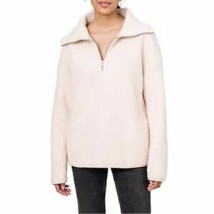 NEW Elle 1/4 Zip Fleece Pullover Sweater